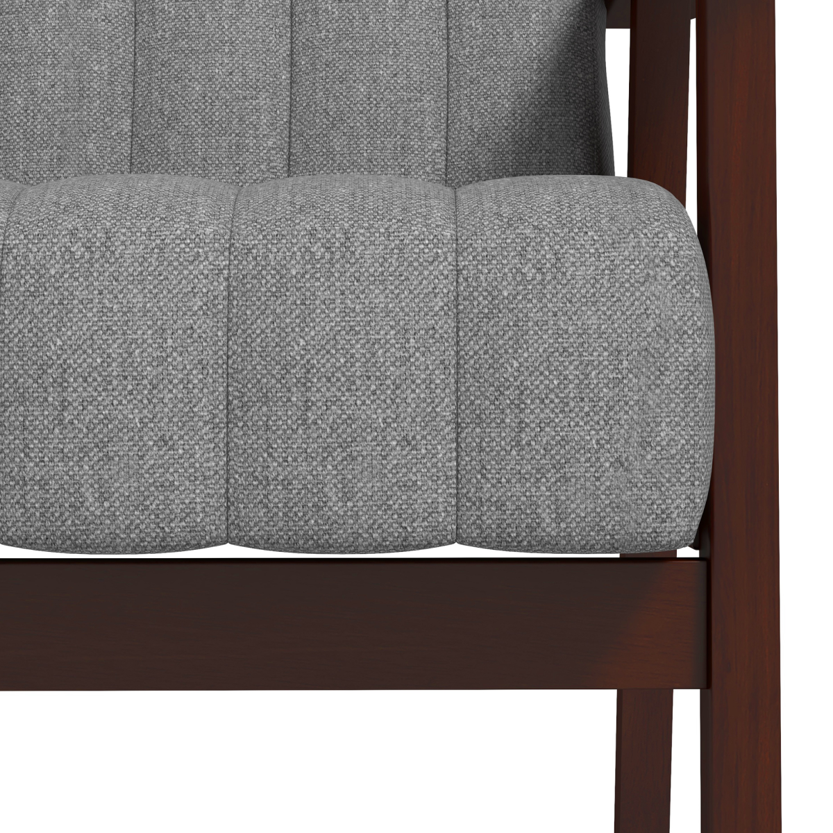 HOMCOM Modern Upholstered Accent Armchair with Padded Seat & Armrests – Bedroom or Living Room, Grey