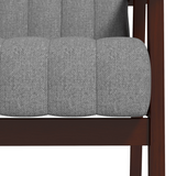 HOMCOM Modern Upholstered Accent Armchair with Padded Seat & Armrests – Bedroom or Living Room, Grey