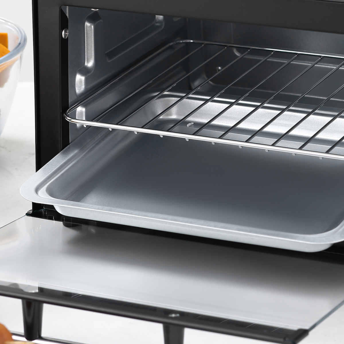 HOMCOM 9L Countertop Mini Oven & Toaster Grill, 750W – Compact Kitchen Oven with Timer