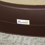 Portable Dog Steps with Non-Slip Feet and Carpeted 3-Step Design – Foldable Pet Stairs for Beds, Brown