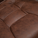 Vinsetto Heated Massage Office Chair with 6 Vibration Points & Footrest – Reclining Home Office Chair, Brown