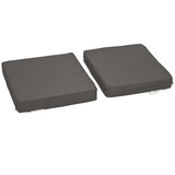 Outsunny Outdoor Seat and Back Cushion Set – Replacement Garden Chair Cushions, Dark Grey