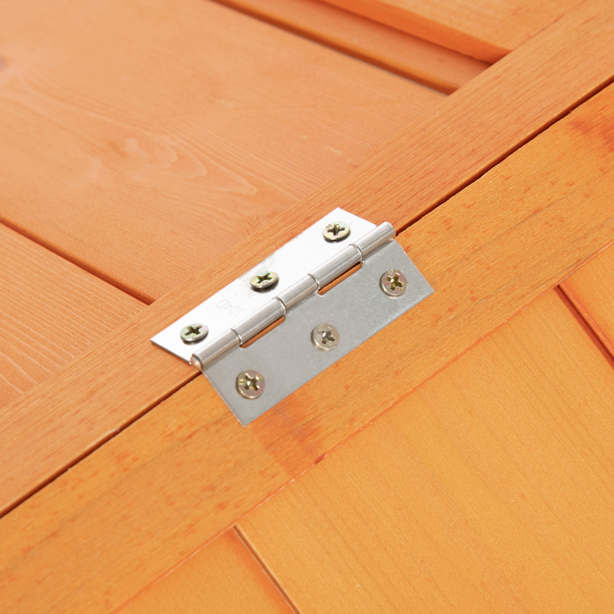 PawHut Wooden Chicken Run with Nesting Box & Openable Roof for 4-8 Chickens or Ducks – Poultry Run, Orange