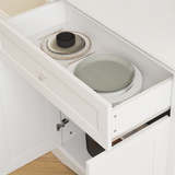 HOMCOM Kitchen Cupboard Storage Cabinet with Drawer, Doors & Adjustable Shelves – White