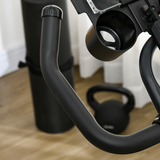 HOMCOM Exercise Bike with 8kg Flywheel, Adjustable Height & Resistance, Monitor – Home Cardio Cycle, Black
