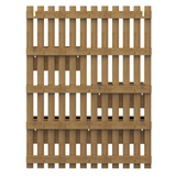 Outsunny Wall-Mounted Wooden Planters with Trellis – Raised Garden Beds for Climbing Plants, Carbonised