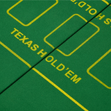 SPORTNOW Foldable Poker Mat for 10 Players with Cup Holders & Carry Bag – Green Felt Poker Table Top