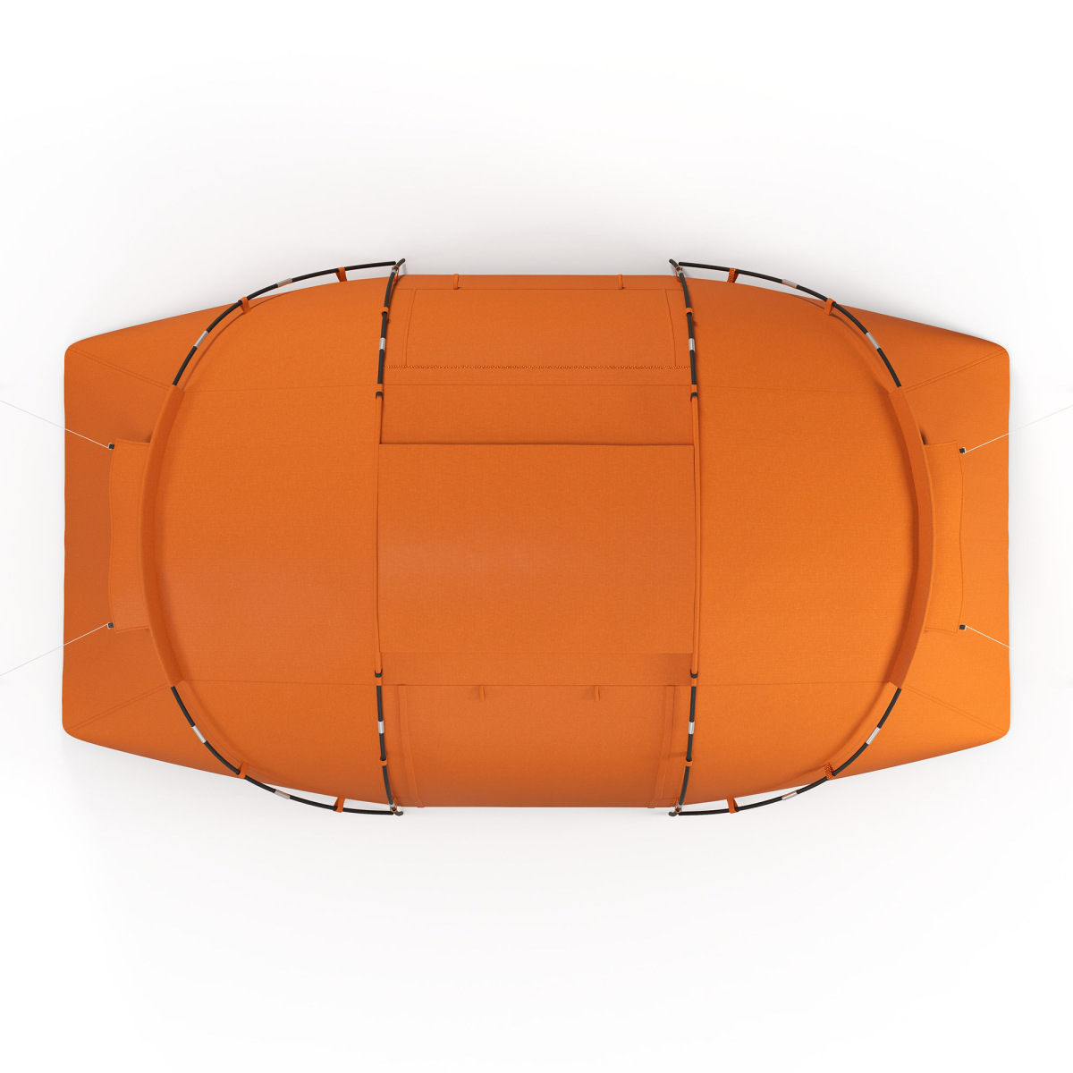 Outsunny 4–6 Person Dome Camping Tent with Mesh Windows – Family Tent for Camping, Hiking & Fishing, Orange