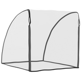 HOMCOM Baby Bike Trailer Cover – Waterproof Transparent Bicycle Trailer Storage Cover, Foldable, Clear