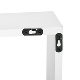 HOMCOM Interlocking Cube Floating Shelves, Set of 5 – Wall-Mounted Display Shelves, White