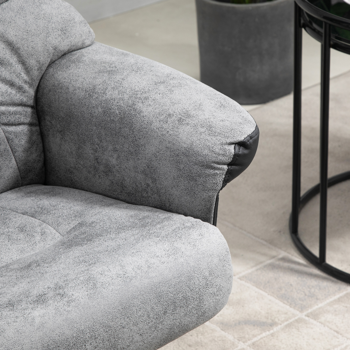 Recliner armchair in a home office setting
