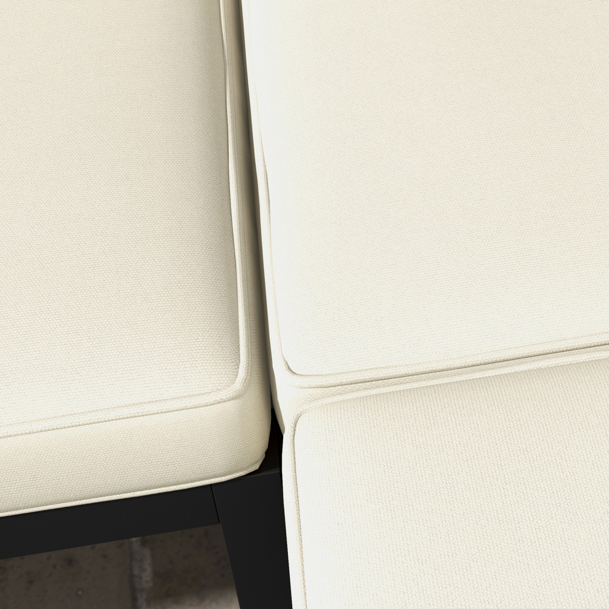 Outsunny 14-Piece Replacement Garden Seat & Back Cushion Set with Zipped Covers, Cream White