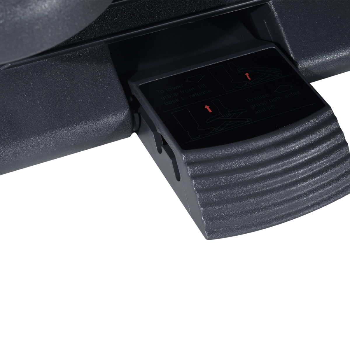 Adjustable 3-Position Tilting Footrest with Textured Massage Top – Non-Skid Home Office Foot Rest, Black