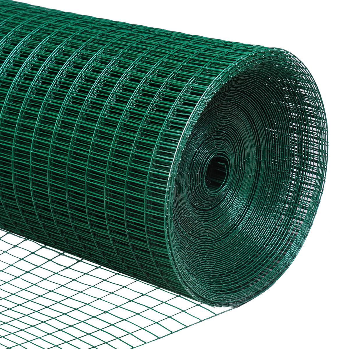 PawHut PVC-Coated Welded Wire Mesh Fence, 30m x 0.9m – Poultry, Aviary & Small Animal Run, Galvanised