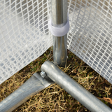 Outsunny 6 x 3 x 2m Walk-In Polytunnel Greenhouse with Galvanised Steel Frame and Roll-Up Windows