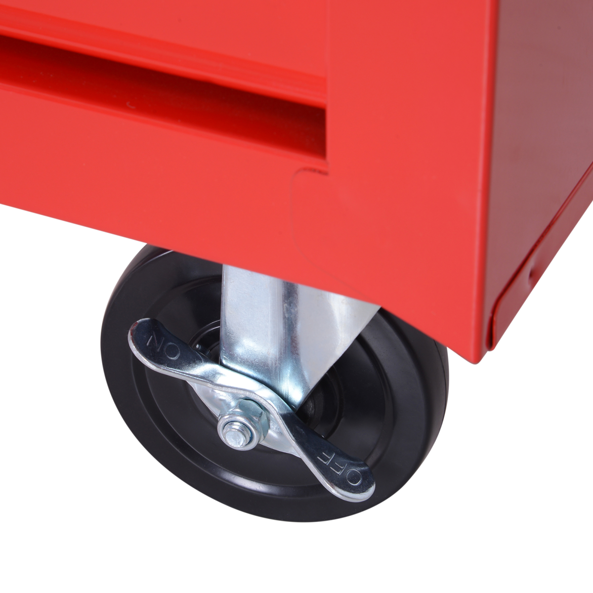 DURHAND 7-Drawer Rolling Tool Cabinet with Top Storage Compartment – Steel Workshop Chest, Red