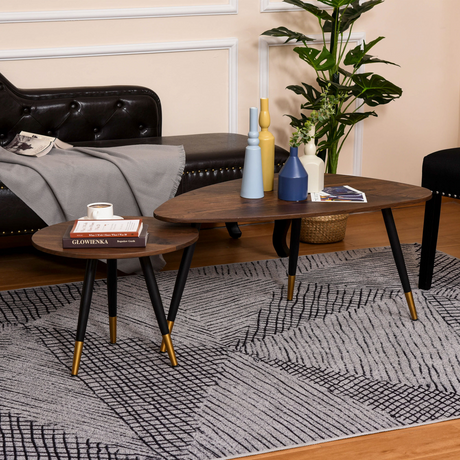 Nesting Coffee Tables dimensions diagram