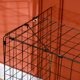 HOMCOM Extendable Fireguard Screen – Sturdy Fire Safety Guard for Children and Pets, Black