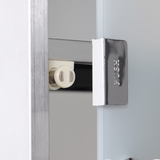 Wall-Mounted Stainless Steel Medicine Cabinet with 2 Shelves and Lockable Glass Door – Bathroom Storage