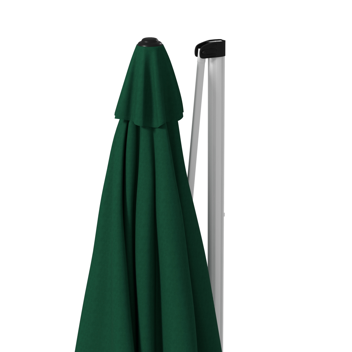 Outsunny 3 x 3m Cantilever Roma Parasol with 360° Cross Base and 5-Level Tilt – Garden Umbrella, Green