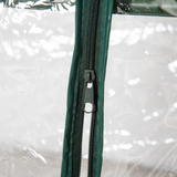 Outsunny 3 Tier Mini Greenhouse with Roll-Up Door & Wire Shelves, 69 x 49 x 125cm – Clear