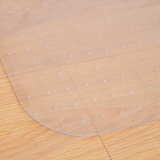 HOMCOM Frosted Office Chair Mat with Spikes and Non-Slip Surface – Carpet Protector for Home and Office