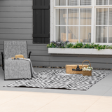 Outsunny Reversible Outdoor Straw Rug, 121 x 182cm