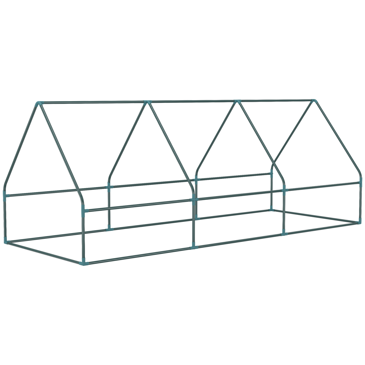 Outsunny Portable Small Polytunnel Greenhouse with Mesh Windows and Top Opening, 240 x 90 x 90cm