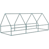Outsunny Portable Small Polytunnel Greenhouse with Mesh Windows and Top Opening, 240 x 90 x 90cm