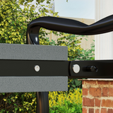 Outsunny Foldable Garden Kneeler and Seat with EVA Foam Pad & Removable Tool Bag – Steel Frame, Grey and Black