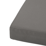 7-Piece Outdoor Rattan Cushion Set with Zip Covers – Patio Seat & Back Pads, Grey