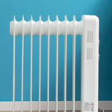 HOMCOM 2180W 9 Fin Oil Filled Radiator with 3 Heat Settings & Safety Cut-Off – Silent Portable Heater