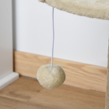 Pawhut Small Cat Tree with Jute Scratching Post, Plush Perch Bed and Hanging Ball – Indoor Cat Activity Centre