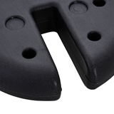 Outsunny Set of 4 Sand-Fillable Gazebo Weights, 4kg Each – Durable Plastic Canopy & Tent Anchors