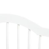 PawHut 3-Panel Freestanding Wooden Dog Gate with Support Feet – Foldable Safety Barrier for Small Dogs, White