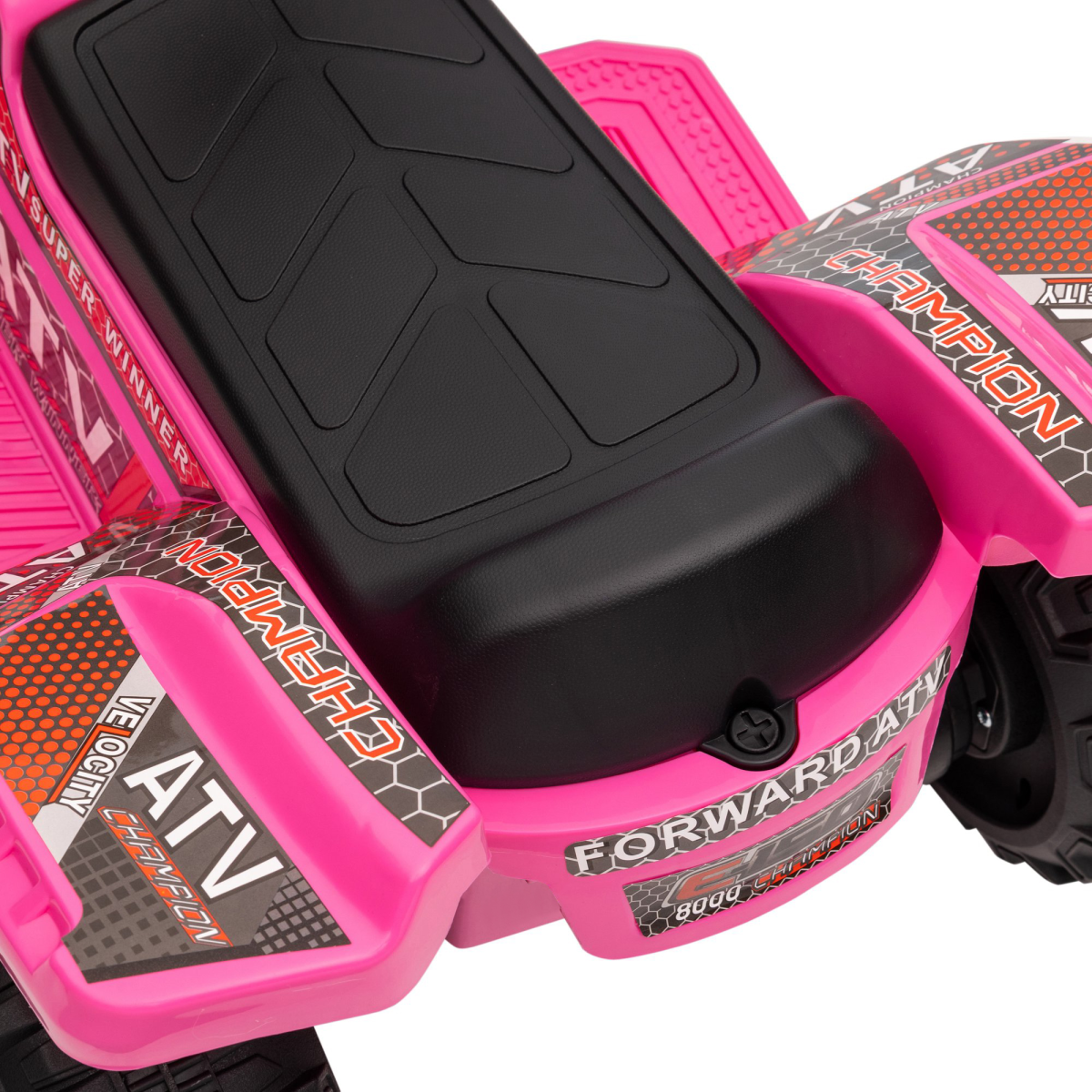 Kids Electric Ride-On Four Wheeler ATV Car with Music – Toddler Ride-On Toy for 18–36 Months, Pink