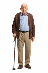 Paisley Walking Cane with Eight Height Settings – Four-Section Stick with Firm Grip and Anti-Slip Ferrule