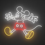 Yellowpop Disney Giant Mickey Silhouette LED Neon Sign – Official Licensed Feature Wall Décor