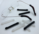 Avilo Non-Slip Silicone Glasses Grips, 6 Pairs – Slide-On Spectacle Arm Grippers, Thin & Wide Styles