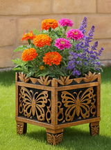Bronze Butterfly Design Planter Rack