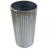 30cm Silver Dot Glass Vase – Decorative Home Accent, Silver
