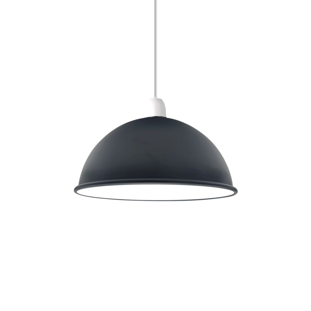 Black & White Dome Easy Fit Pendant Shade