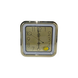 Amplus Square Wall Clock with Quartz Movement – Gold Frame and Gold Face for Living Room, Hallway (PW030G)