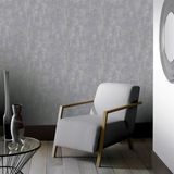 Arthouse Stone Textures Wallpaper with Rough Stone Effect & Metallic Highlights – Weathered Look, Grey