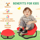 AIYAPLAY Kids Sit and Spin Sensory Chair with Multiple Spinning Modes and Non-Slip Base – Coordination & Balance, Red