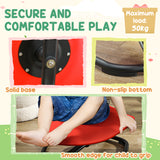 AIYAPLAY Kids Sit and Spin Sensory Chair with Multiple Spinning Modes and Non-Slip Base – Coordination & Balance, Red