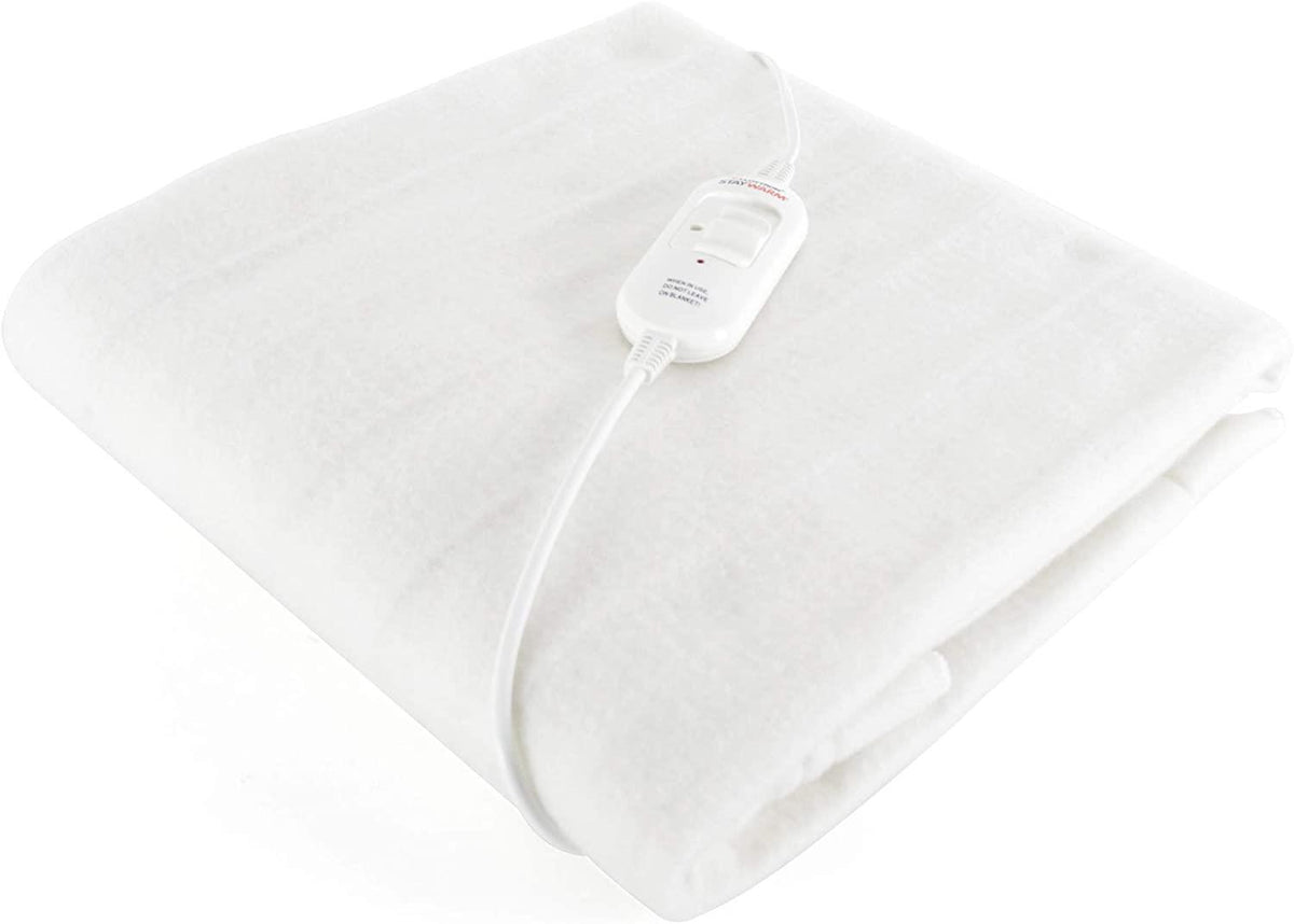 Staywarm King Size Electric Underblanket with Detachable Controller, 2 Heat Settings & Overheat Protection – 130 x 120cm