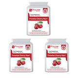 Prowise Cherry Max+ 2100mg Montmorency Cherry Capsules, Pack of 3 (90 Vegan Capsules) – High Strength, UK Made