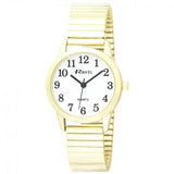 Ravel Ladies Super Bold Easy Read Watch, White Dial, Gold Expander Bracelet – R0232.02.2