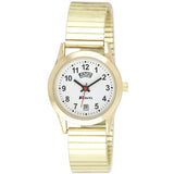 Ravel Women's Day/Date Watch, White Dial, Gold Expanding Bracelet Strap – R0706.19.2EX